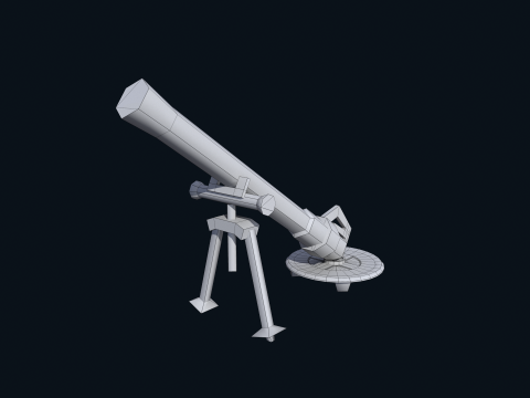 Asset - Army - M252 81mm mortar Low-poly 3D 模型