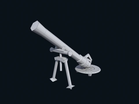 Asset - Army - M252 81mm mortar Low-poly 3D Model