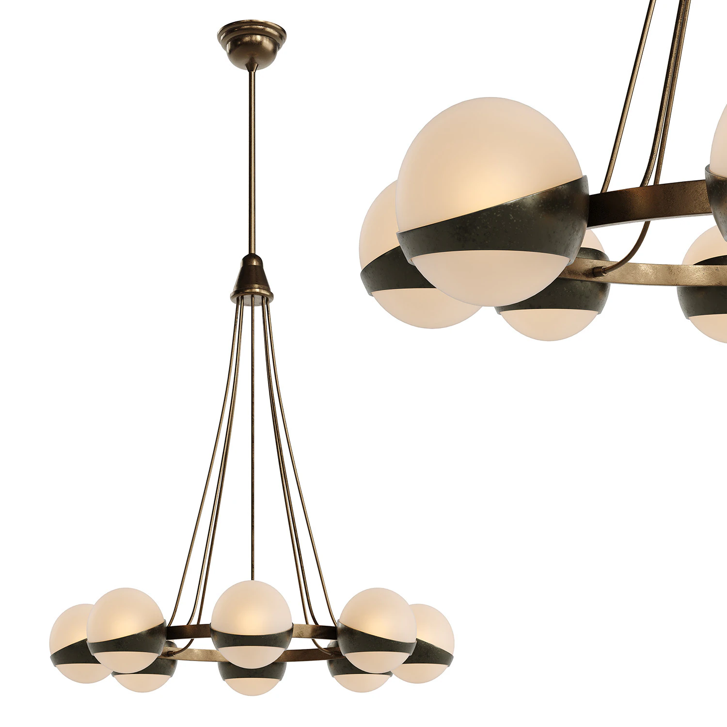 Chandelier by Stilnovo 3D Model .c4d .max .obj .3ds .fbx .stl .blend 