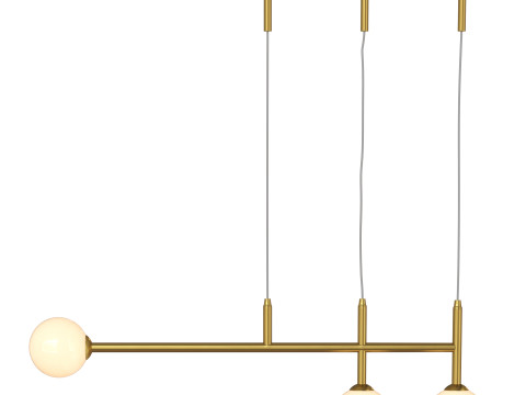 Ashley 3 Light G9 Pendant Lamp 3D Model
