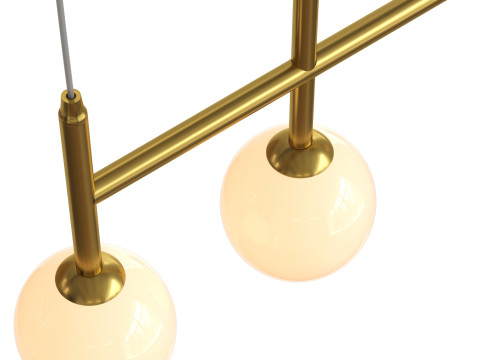 Ashley 3 Light G9 Pendant Lamp 3D Model