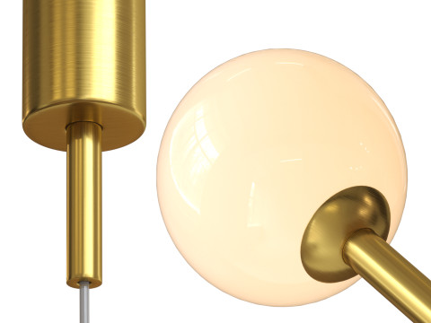 Ashley 3 Light G9 Pendant Lamp 3D Model