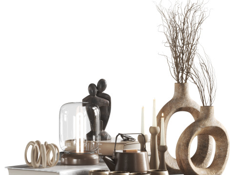 Decorative set 02 Modèle 3D