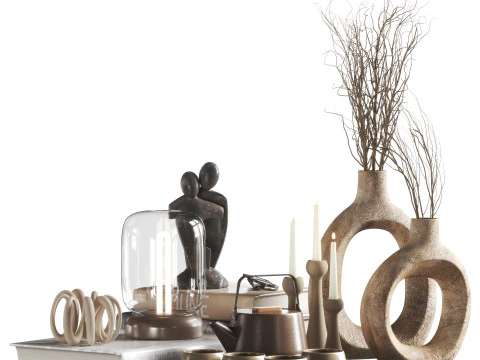 Decorative set 02 3D Model