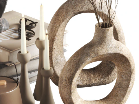 Decorative set 02 3D Model