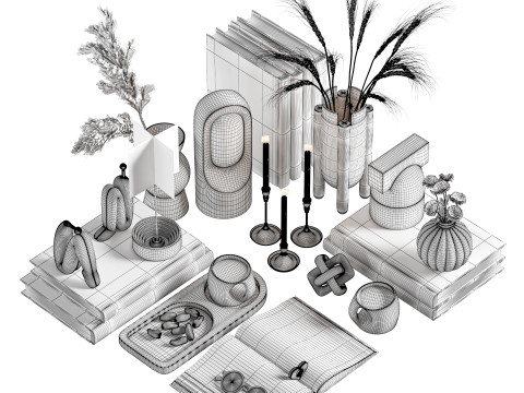 Decorative set 06 3D Model