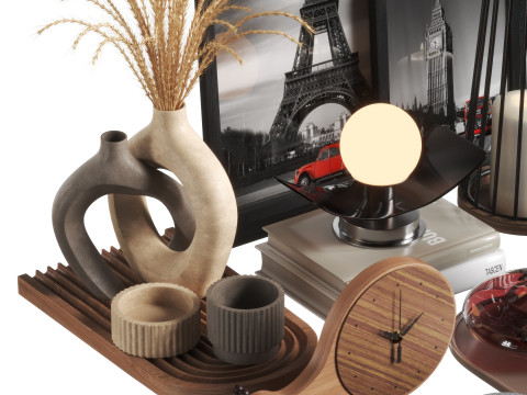 Decorative set 08 Model 3D