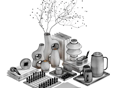 Decorative set 10 3D Model