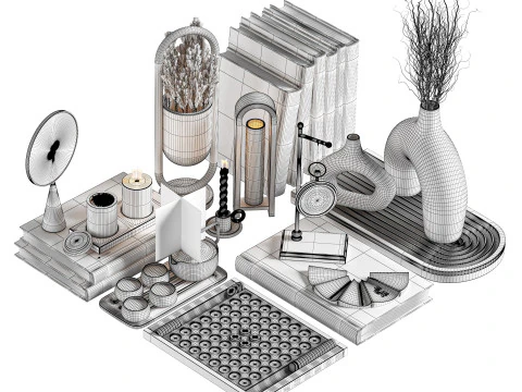 Decorative Set 07 3D Model