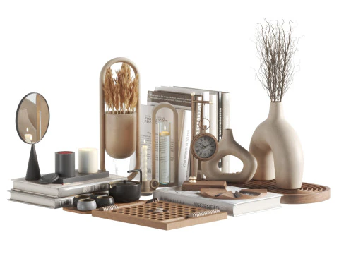 Decorative Set 07 3D Model