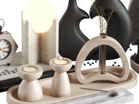 Conjunto decorativo 14 Modelo 3D