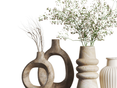 Decorative set 16-Vase collection01 Modello 3D