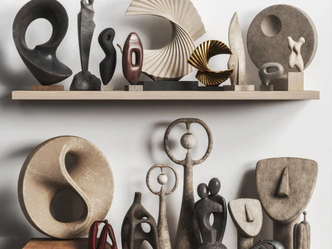 Conjunto decorativo 18 Modelo 3D