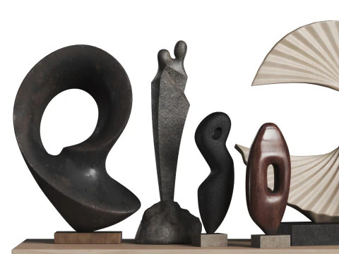 Conjunto decorativo 18 Modelo 3D