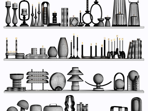 Decorative Set 20 3D-Modell