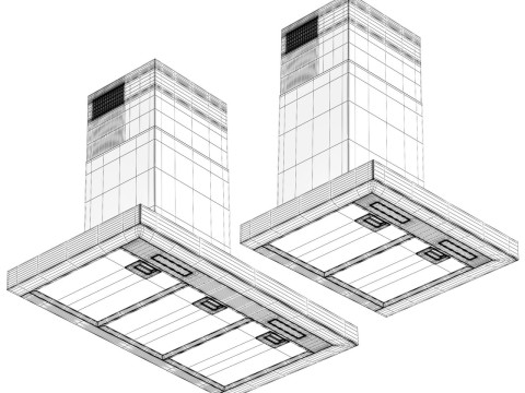CIARRA Wall Mount Cooker Hood CBCB 3D Model