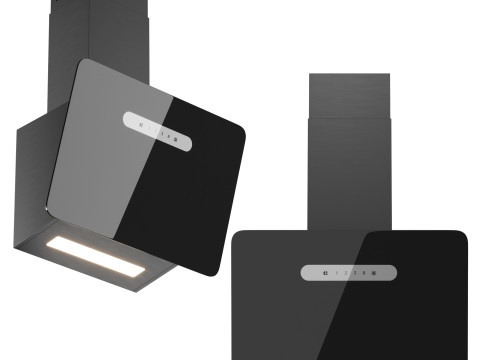 CIARRA 60cm Smart Glass Angled Cooker Hood 3D मॉडल
