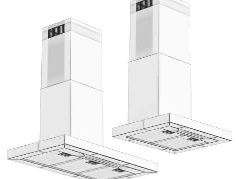 CIARRA Dynamic Smart Chimney Cooker Hood CBCW Modelo 3D