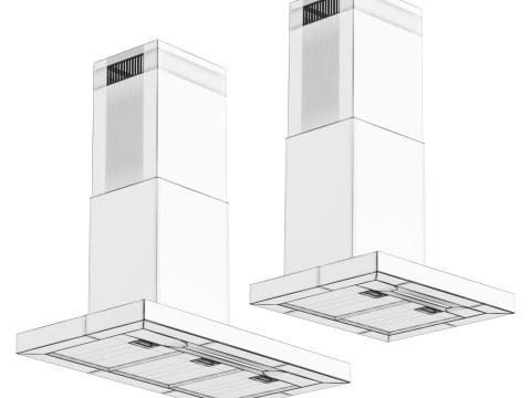CIARRA Dynamic Smart Chimney Cooker Hood CBCW 3D Model