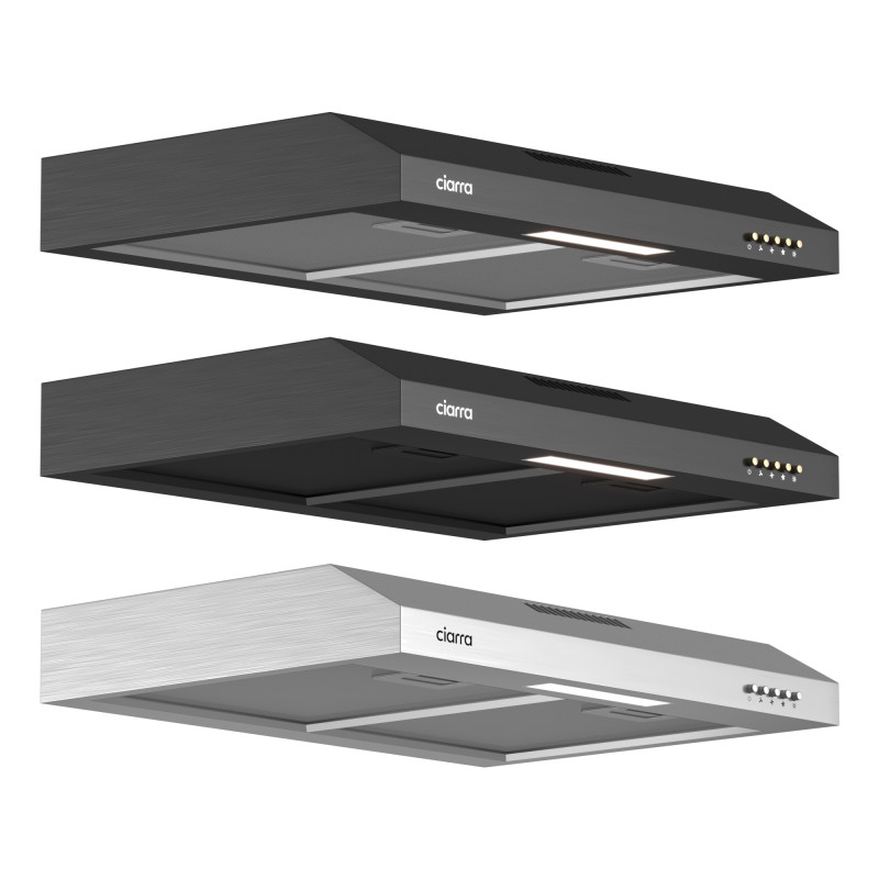 CIARRA Integrated Cooker Hood 60cm 3D 模型 .c4d .max .obj .3ds .fbx .stl .blend 
