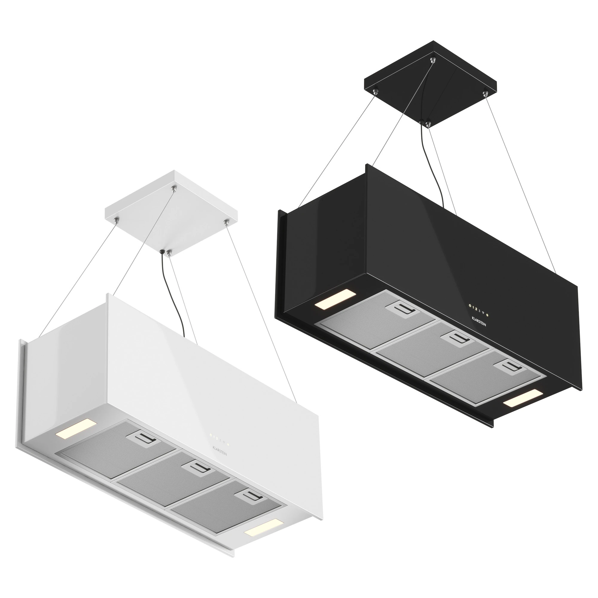 Klarstein Chandelier XL Island Extractor Hood 3D Model .c4d .max .obj .3ds .fbx .stl .blend