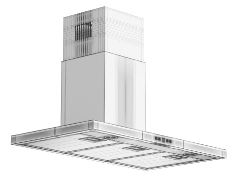 Klarstein Limelight 90 Cooker Extractor Hood 3Dモデル