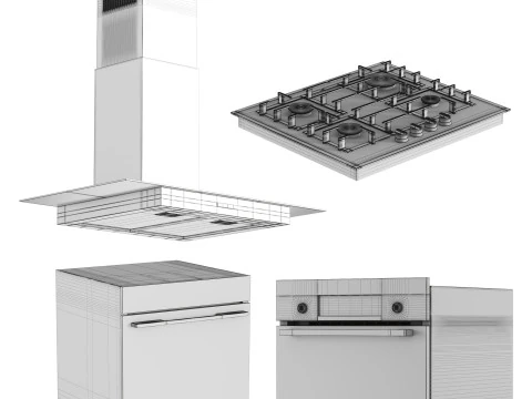 Bosch Appliance Collection 01 3D Model