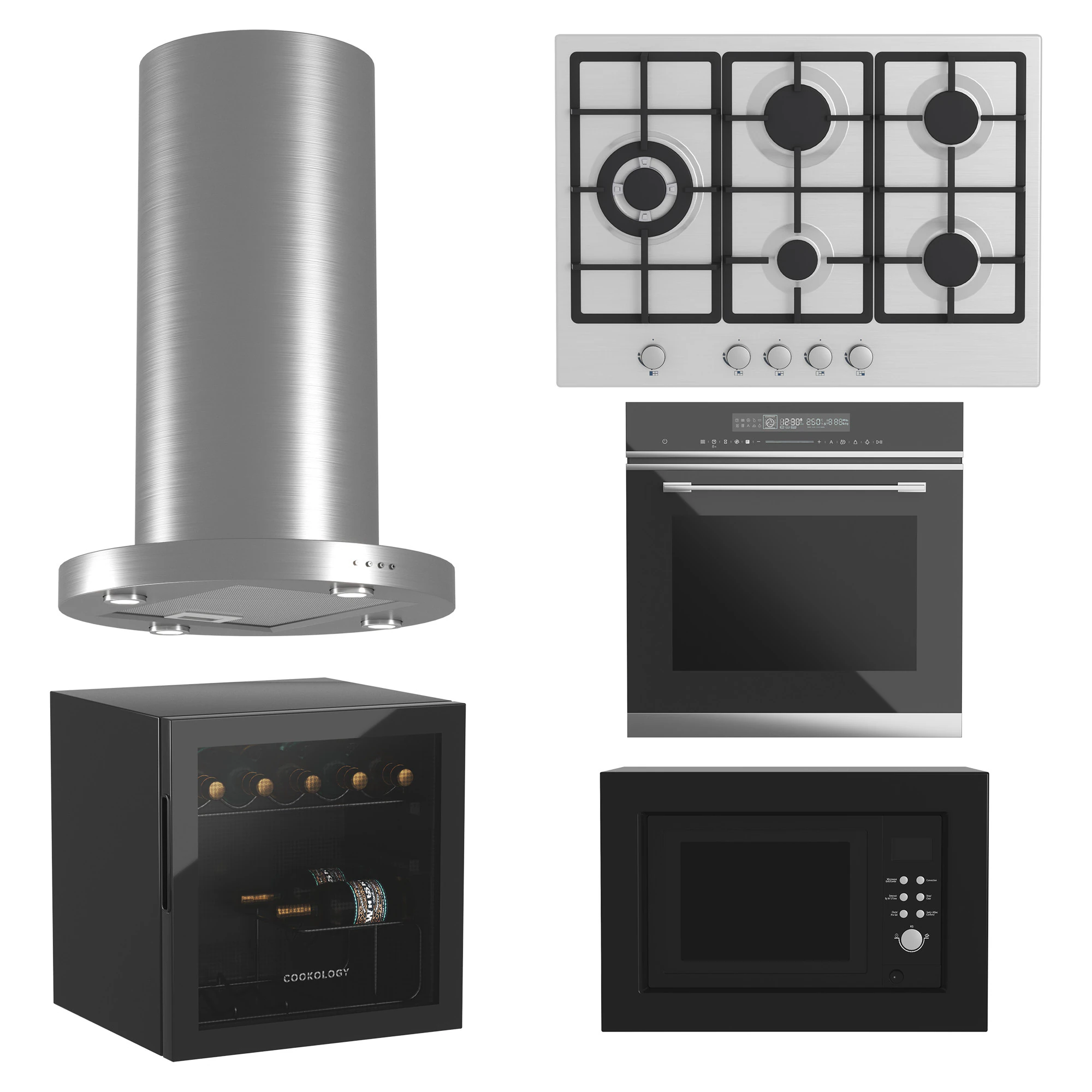Cole&ccedil;&atilde;o de aparelhos Cookology 01 Modelo 3D .c4d .max .obj .3ds .fbx .stl .blend 