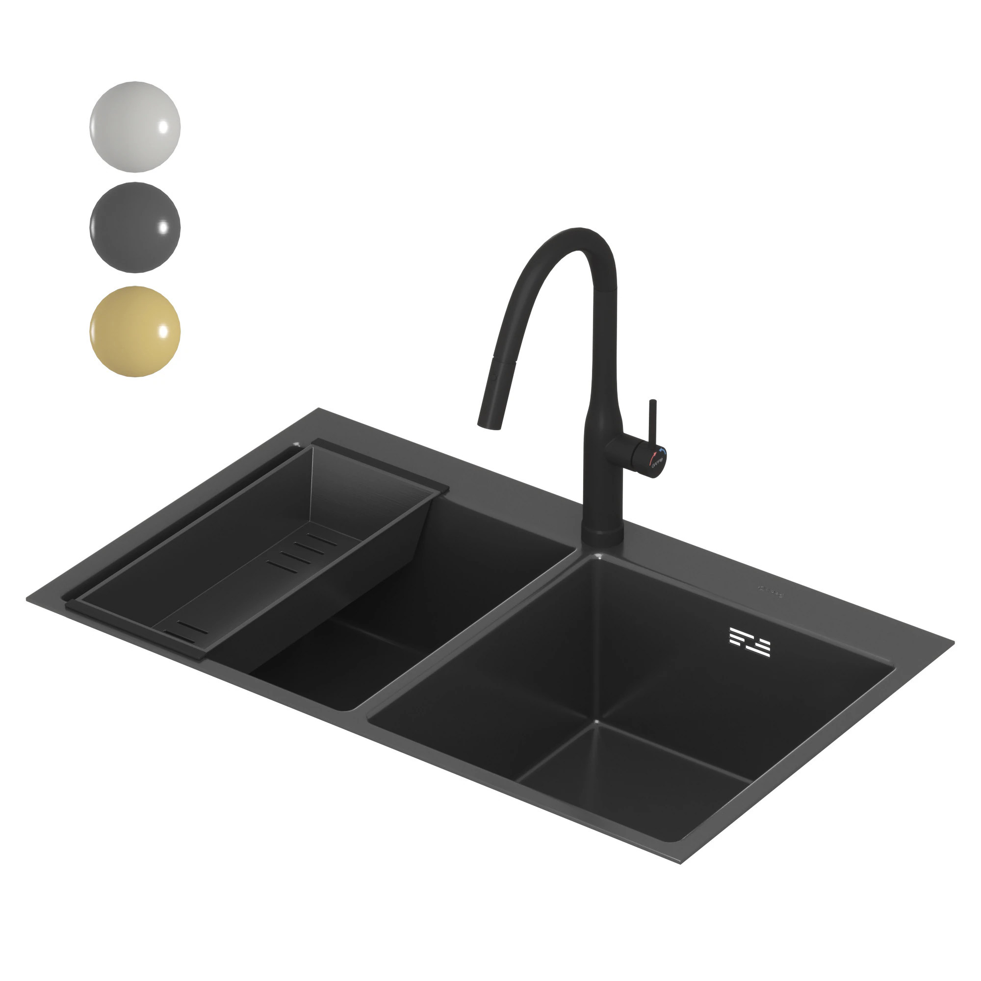 Cole&ccedil;&atilde;o de pia Gappo Modelo 3D .c4d .max .obj .3ds .fbx .stl .blend 