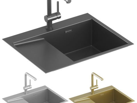 OMOIKIRI sink collection 01 Model 3D