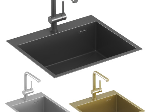 OMOIKIRI sink collection 01 Model 3D