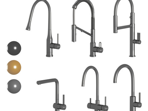 OMOIKIRI faucet collection 01 Model 3D