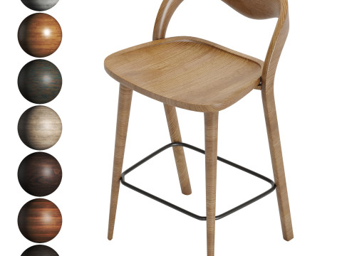 Bar Stool Chair 01 3Dモデル