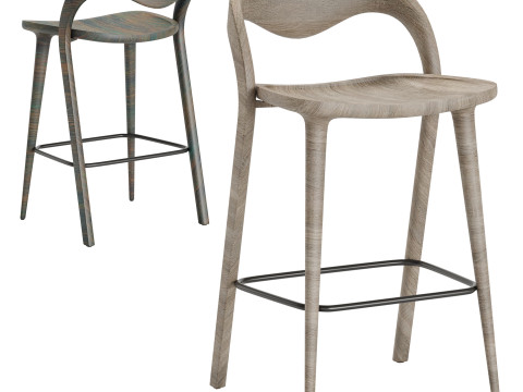 Bar Stool Chair 01 Modello 3D