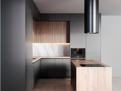 Kitchen 01 Modèle 3D