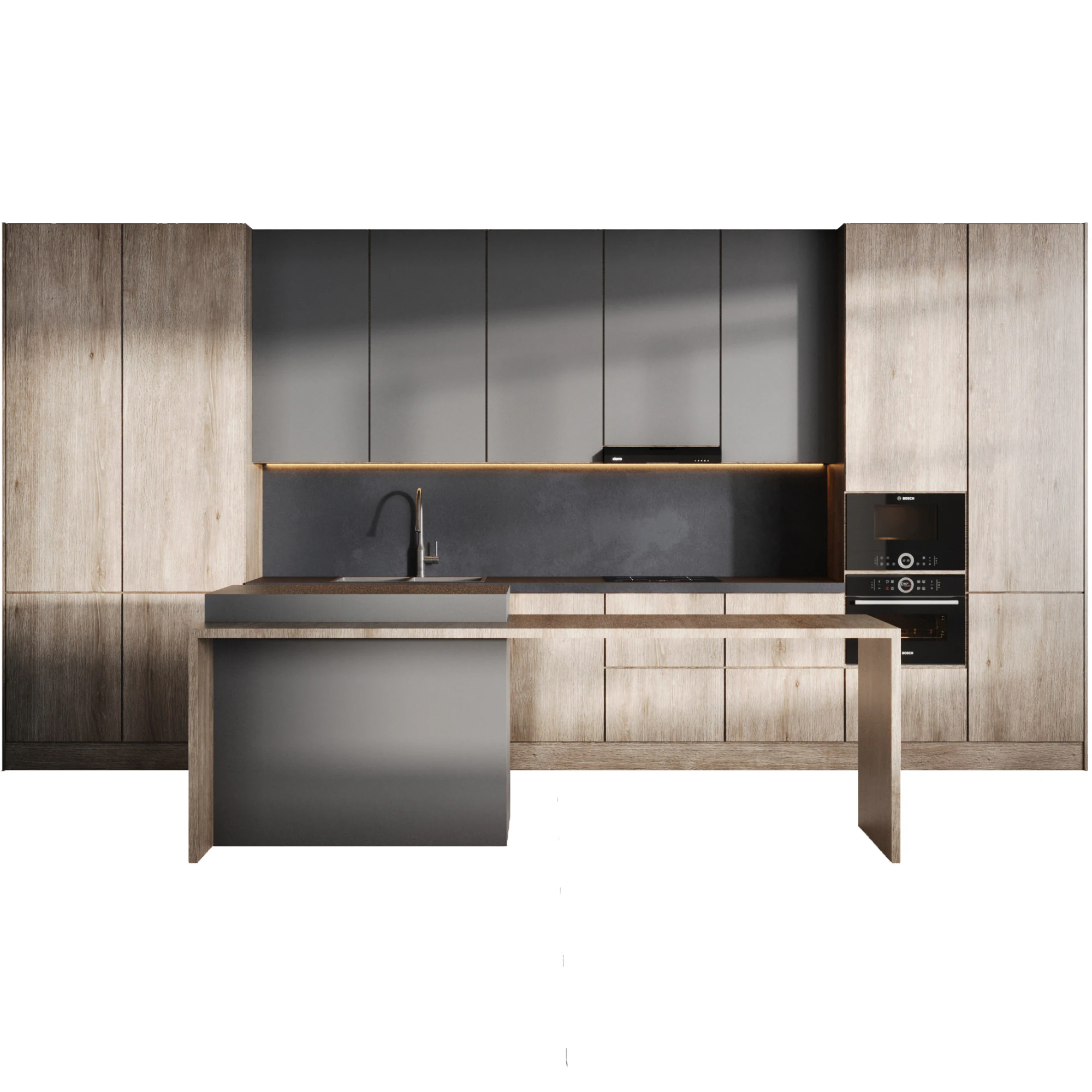 주방 09 3D 모델 .c4d .max .obj .3ds .fbx .stl .blend 