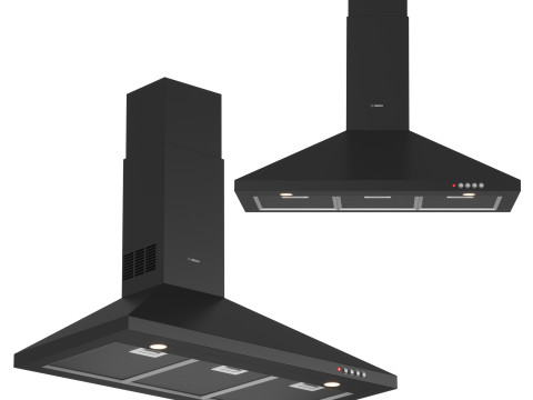 Bosch Wall-mounted cooker hood 90 cm Modèle 3D
