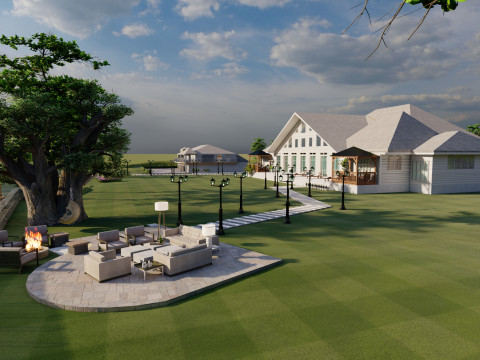 Stunning Beachfront Property Perfect for Resorts and Luxury Development Modelo 3D