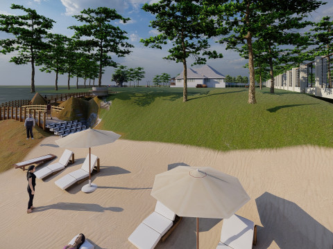 Stunning Beachfront Property Perfect for Resorts and Luxury Development Modelo 3D