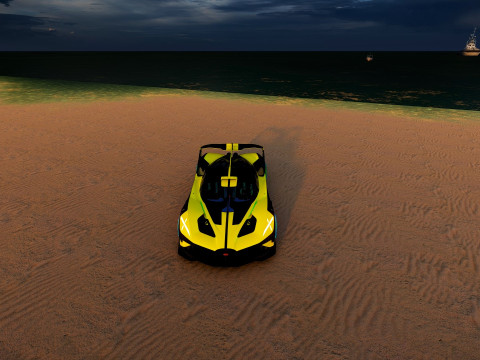 Exclusive of Bugatti Hypercar - A Stunning Masterpiece 3D Model