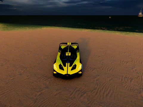 Exclusive of Bugatti Hypercar - A Stunning Masterpiece 3D Model