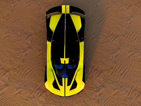 Exclusive of Bugatti Hypercar - A Stunning Masterpiece 3D Model