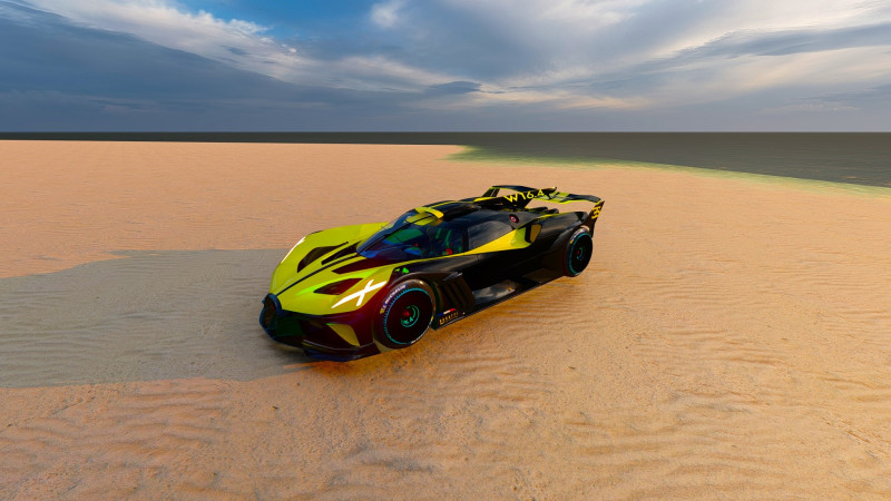 Exclusive of Bugatti Hypercar - A Stunning Masterpiece 3D Model .c4d .max .obj .3ds .fbx .stl .blend 