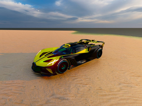 Exclusive of Bugatti Hypercar - A Stunning Masterpiece 3D Model