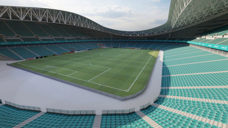 Modelo de est&aacute;dio de futebol 3D ultrarrealista Modelo 3D .c4d .max .obj .3ds .fbx .stl .blend 