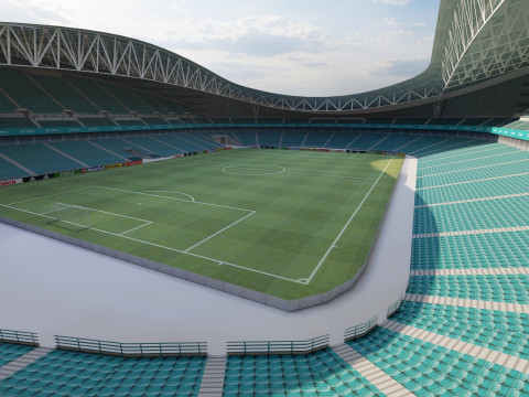 Ultra Realistic 3D Football Stadium Model 3D मॉडल