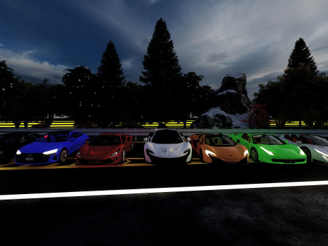 Ultimate 3D Supercar Collection 7 Models in One Pack 3D-Modell