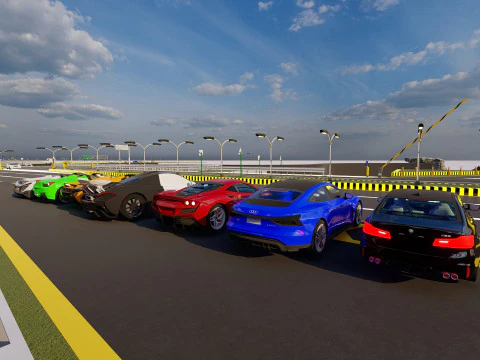 Ultimate 3D Supercar Collection 7 Models in One Pack 3D Model