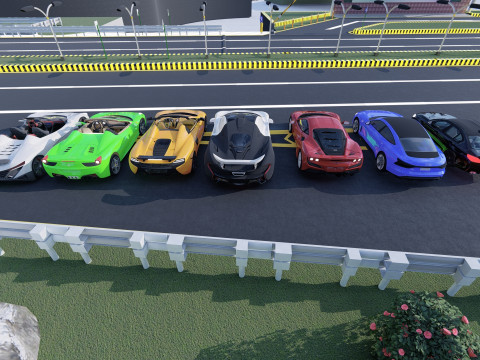 Ultimate 3D Supercar Collection 7 Models in One Pack 3D-Modell