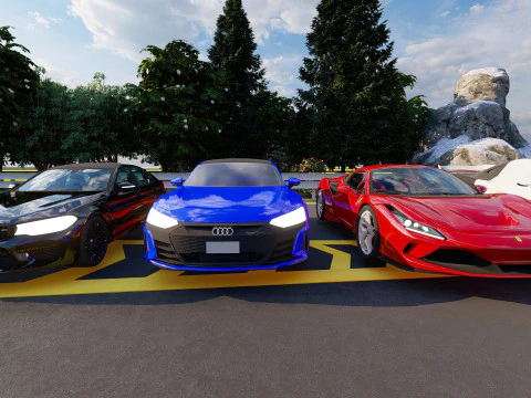 Ultimate 3D Supercar Collection 7 Models in One Pack 3D Model